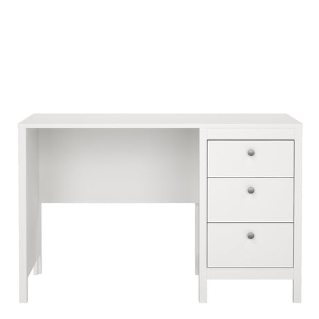 Madrid Desk 3 Drawers in White