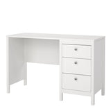 Madrid Desk 3 Drawers in White