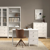 Madrid Desk 3 Drawers in White