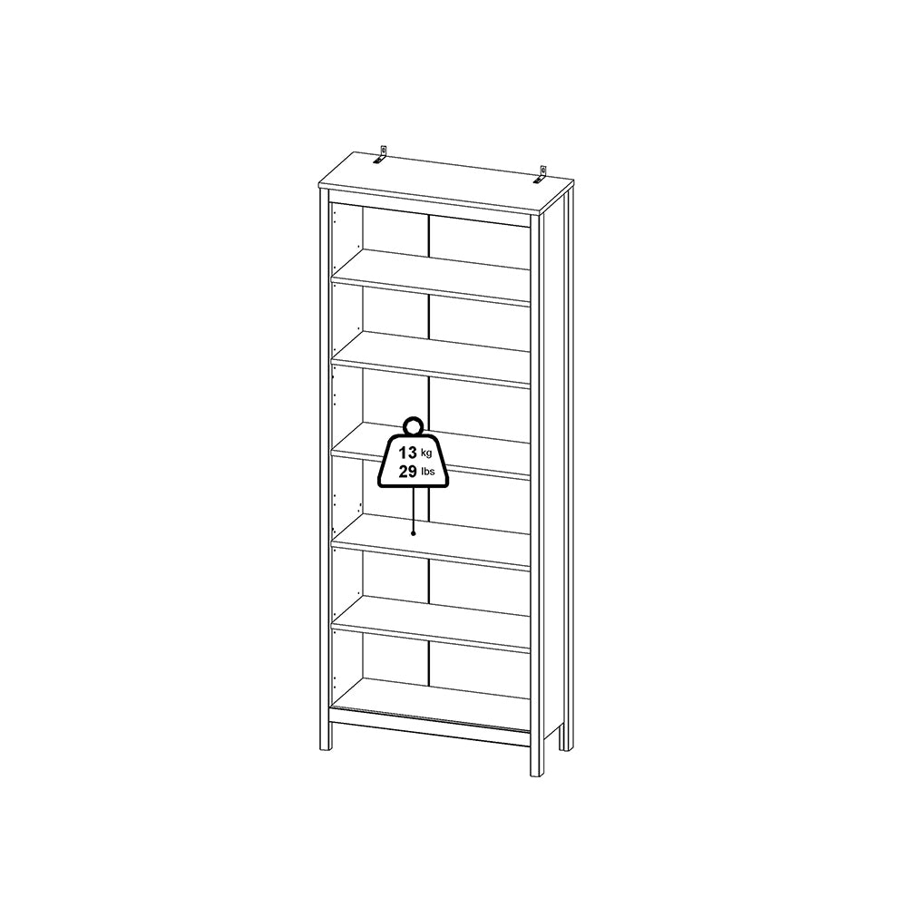 Madrid Bookcase in Matt Black