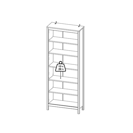 Madrid Bookcase in Matt Black