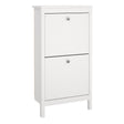 Madrid Shoe Cabinet 2 Flip Down Doors White