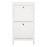 Madrid Shoe Cabinet 2 Flip Down Doors White