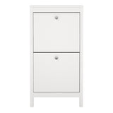 Madrid Shoe Cabinet 2 Flip Down Doors White