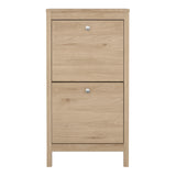 Madrid Shoe Cabinet 2 Flip Down Doors in Jackson Hickory Oak