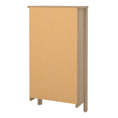Madrid Shoe Cabinet 2 Flip Down Doors in Jackson Hickory Oak