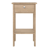 Madrid Bedside Table with 1 Drawers in Jackson Hickory Oak