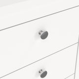 Madrid Bedside Table 3 Drawers in White