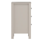 Madrid Bedside Table 3 Drawers in Cashmere