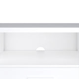 Media TV Unit with 2 Doors and 1 Drawer in White (147cm)
