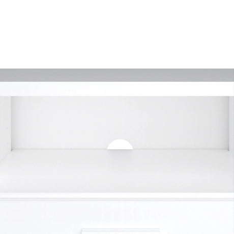 Media TV Unit with 2 Doors and 1 Drawer in White (147cm)