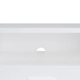 Media TV Unit with 2 Doors and 1 Drawer in White