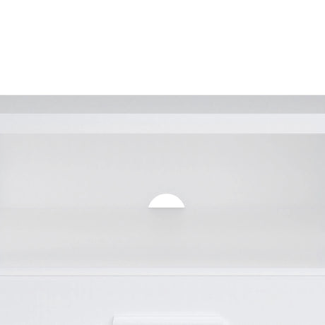 Media TV Unit with 2 Doors and 1 Drawer in White