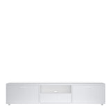 Media TV Unit with 2 Doors 1 Drawer 177cm White