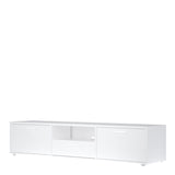 Media TV Unit with 2 Doors 1 Drawer 177cm White