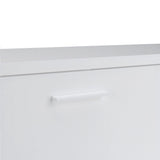 Media TV Unit with 2 Doors and 1 Drawer in White