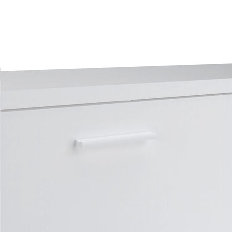 Media TV Unit with 2 Doors and 1 Drawer in White