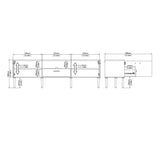 Media TV Unit with 2 Doors and 1 Drawer in White