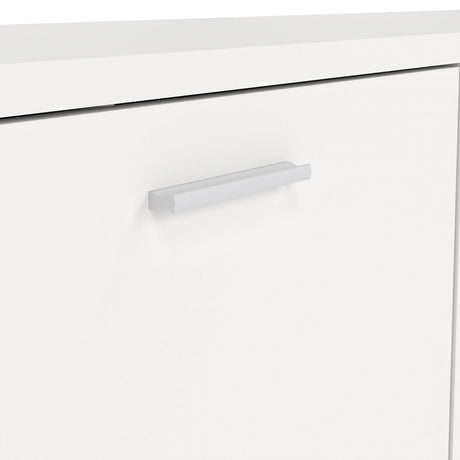Media TV Unit with 2 Doors and 1 Drawer in White