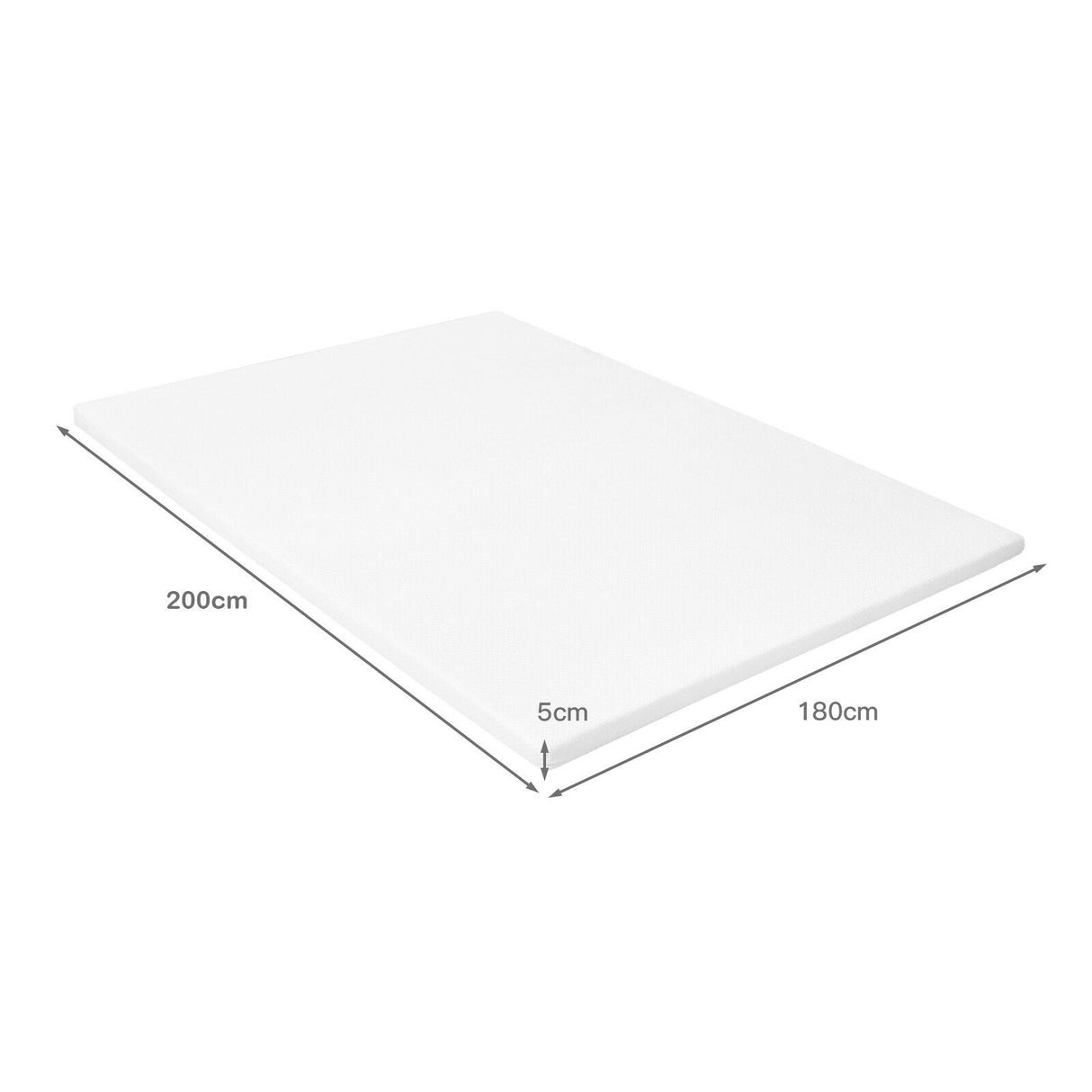Memory Foam and Pressure Relief Mattress Topper with Washable Cover-Size 3