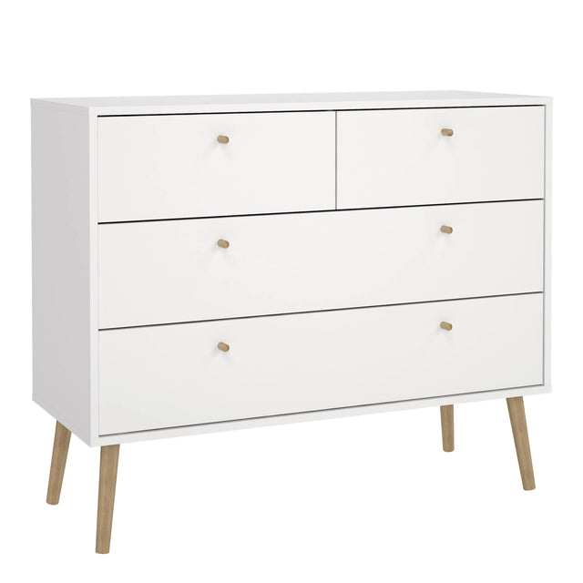 Cumbria Chest 2 + 2 Drawers White
