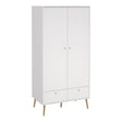 Cumbria Wardrobe with 2 Doors + 2 Drawers White