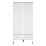 Cumbria Wardrobe with 2 Doors + 2 Drawers White
