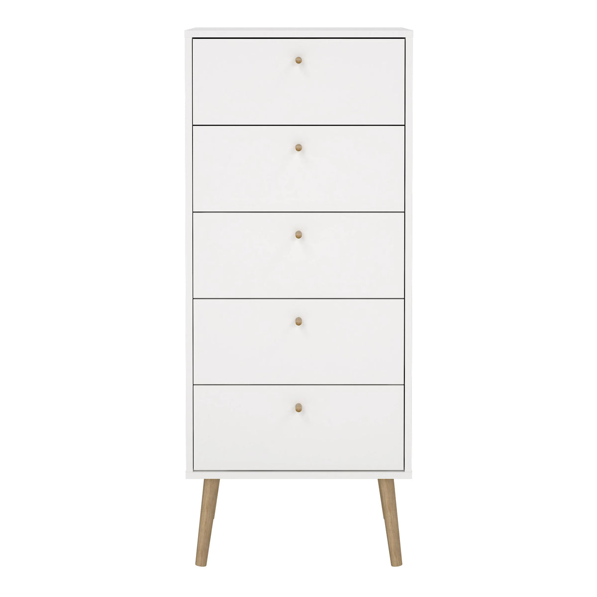 Cumbria Chest 5 Drawers White
