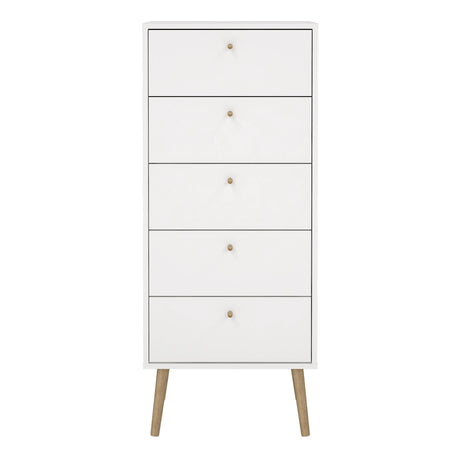Cumbria Chest 5 Drawers White