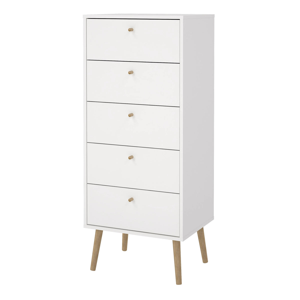 Cumbria Chest 5 Drawers White