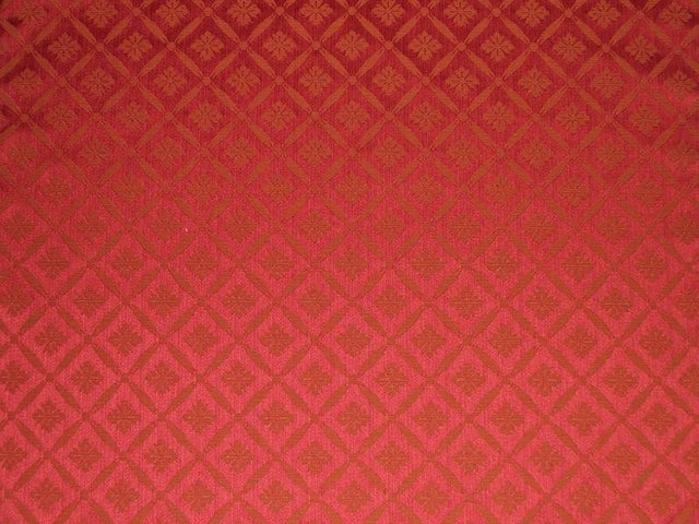 Damask Trellis Claret / SR14282 (Per Metre)