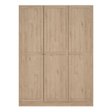 Brande Wardrobe with 3 frame doors in Jackson Hickory