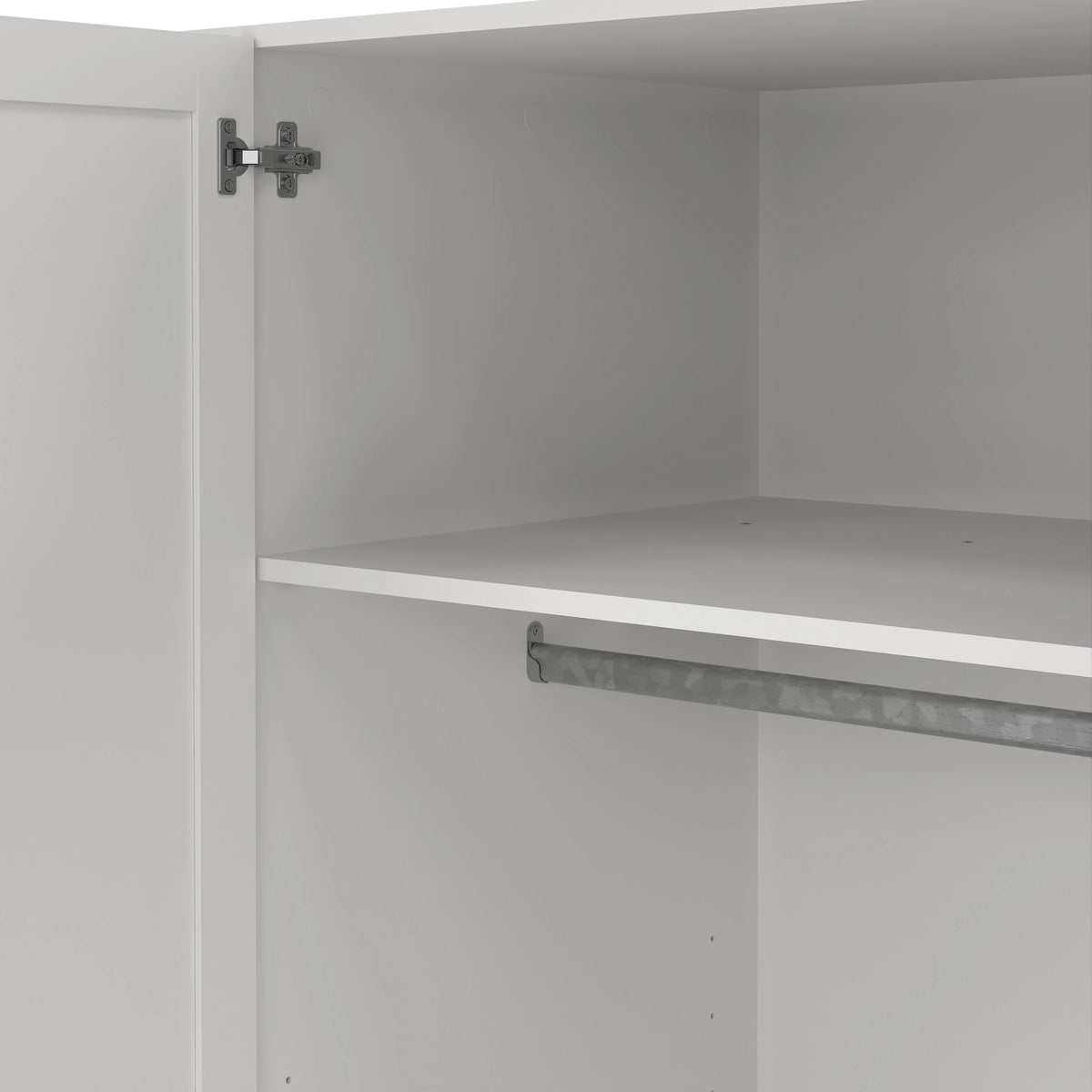 Brande Wardrobe with 4 Frame Doors in White