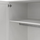 Brande Wardrobe with 4 Frame Doors in White