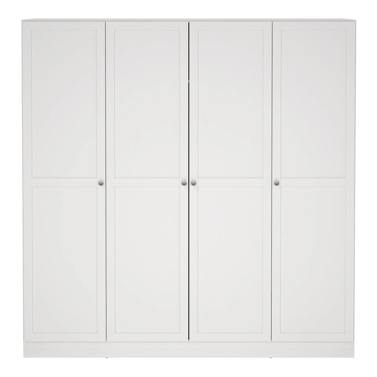 Brande Wardrobe with 4 Frame Doors in White