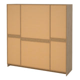 Brande Wardrobe with 4 frame doors in Jackson Hickory