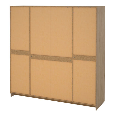 Brande Wardrobe with 4 frame doors in Jackson Hickory