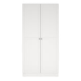 Brande Wardrobe 2 Frame Doors in White
