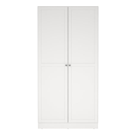 Brande Wardrobe 2 Frame Doors in White