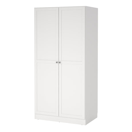 Brande Wardrobe 2 Frame Doors in White