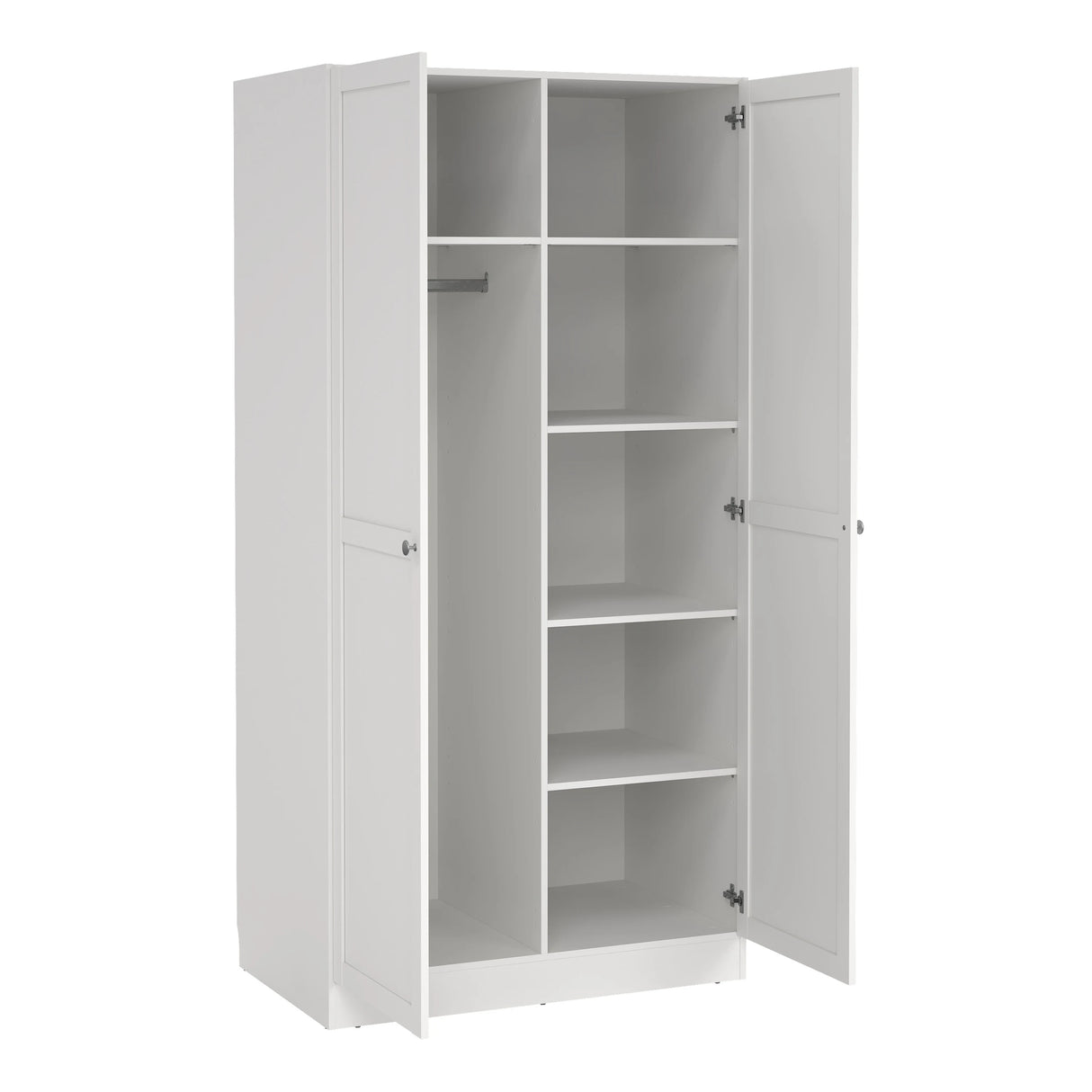 Brande Wardrobe 2 Frame Doors in White