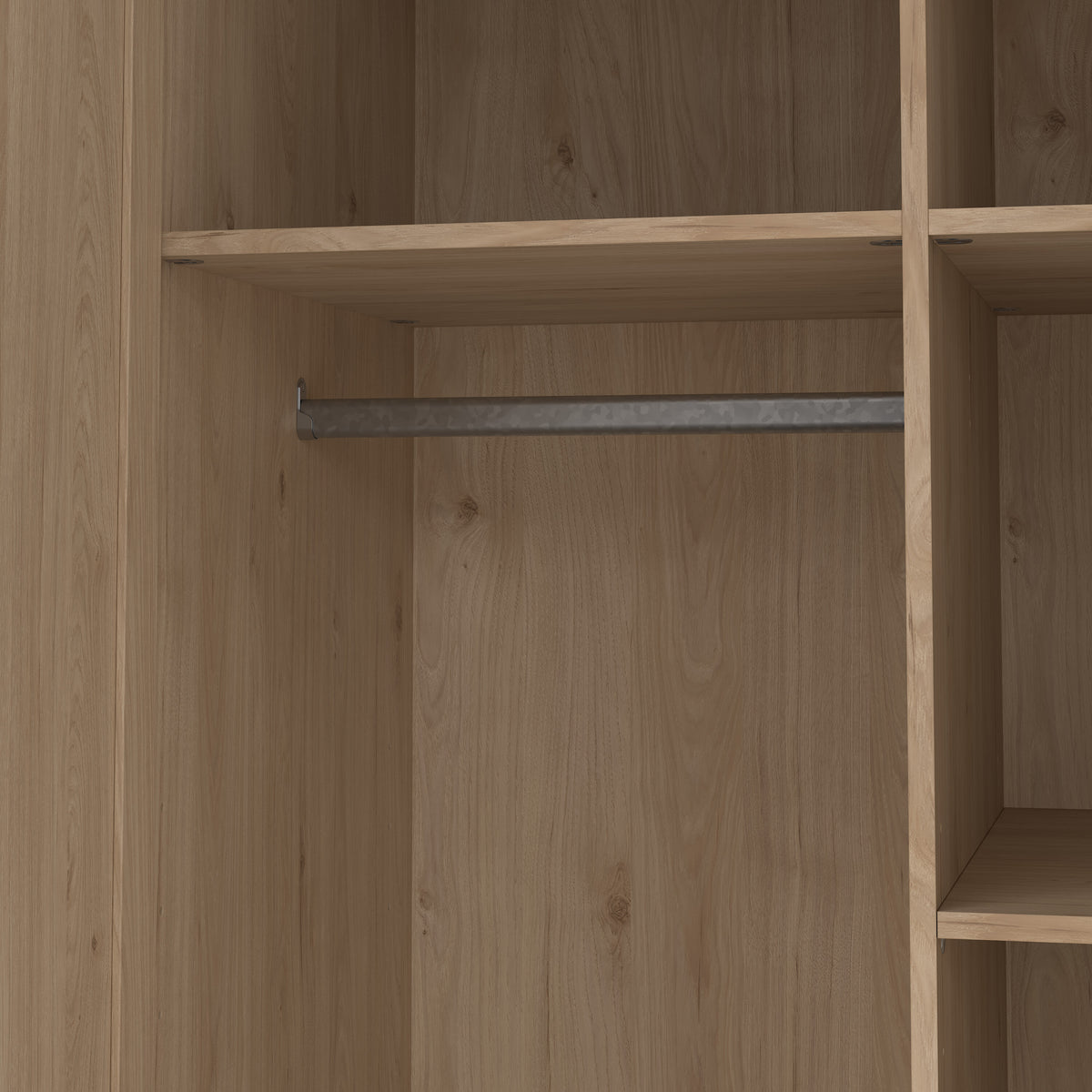 Brande Wardrobe with 2 frame doors in Jackson Hickory