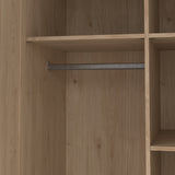 Brande Wardrobe with 2 frame doors in Jackson Hickory