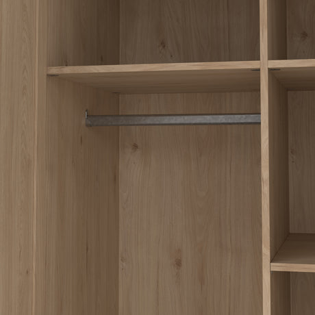 Brande Wardrobe with 2 frame doors in Jackson Hickory