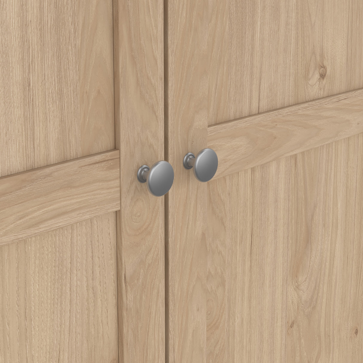 Brande Wardrobe with 2 frame doors in Jackson Hickory