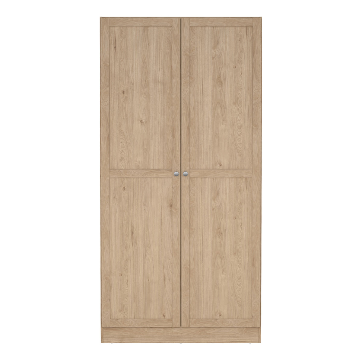 Brande Wardrobe with 2 frame doors in Jackson Hickory