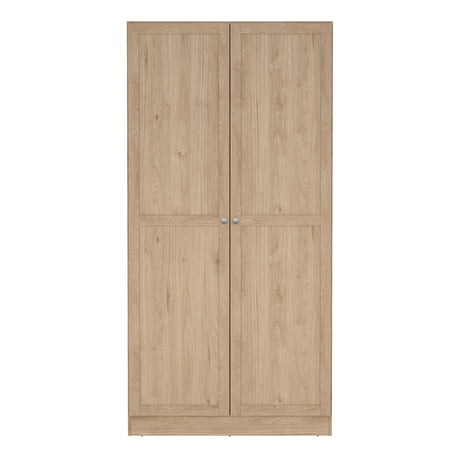 Brande Wardrobe with 2 frame doors in Jackson Hickory