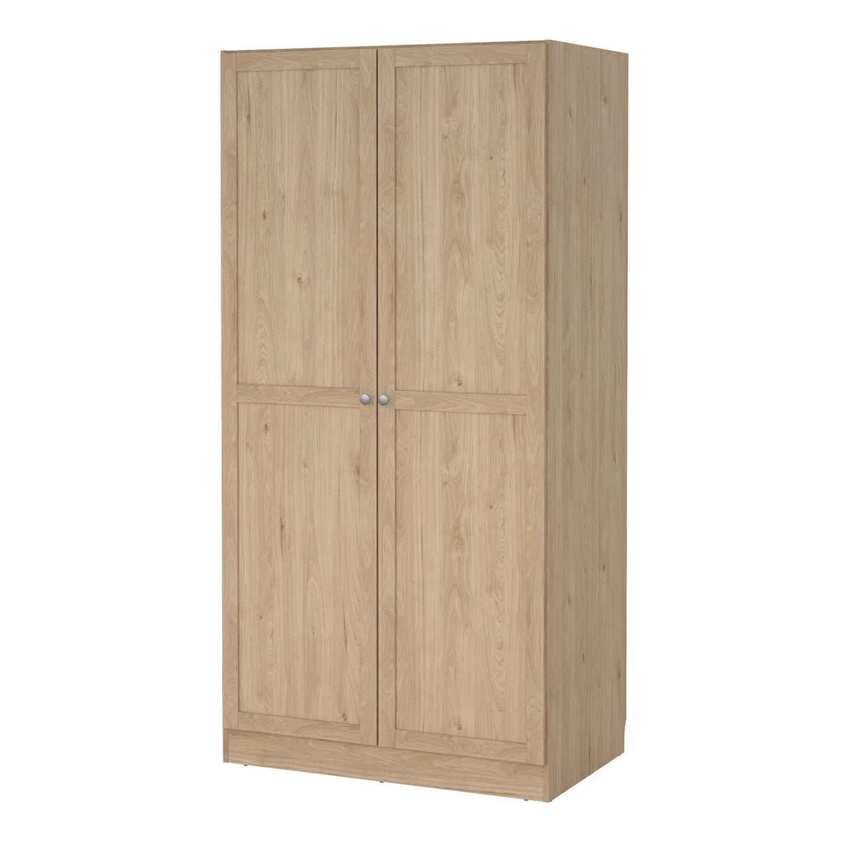 Brande Wardrobe with 2 frame doors in Jackson Hickory