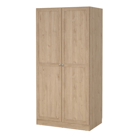 Brande Wardrobe with 2 frame doors in Jackson Hickory