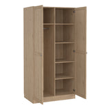 Brande Wardrobe with 2 frame doors in Jackson Hickory